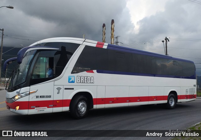 Breda Transportes e Serviços 1408 na cidade de Cubatão, São Paulo, Brasil, por Andrey  Soares Vassão. ID da foto: 9638489.