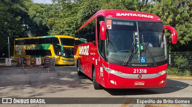 Viação Santa Cruz 21318 na cidade de São Paulo, São Paulo, Brasil, por Espedito de Brito Gomes. ID da foto: 9638399.