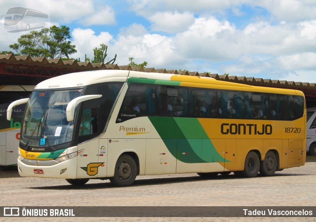 Empresa Gontijo de Transportes 18720 na cidade de Vitória da Conquista, Bahia, Brasil, por Tadeu Vasconcelos. ID da foto: 9638328.