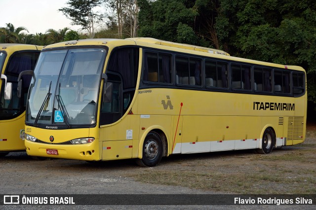 Viação Itapemirim 8533 na cidade de Paraíba do Sul, Rio de Janeiro, Brasil, por Flavio Rodrigues Silva. ID da foto: 9641719.