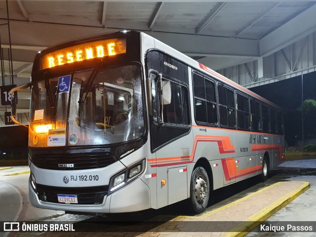 Viação Resendense RJ 192.010 na cidade de Rio de Janeiro, Rio de Janeiro, Brasil, por Kaique Passos. Número da foto: #9639940.