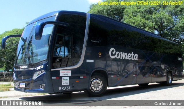 Viação Cometa 721536 na cidade de São Paulo, São Paulo, Brasil, por Carlos Júnior. ID da foto: 9640951.