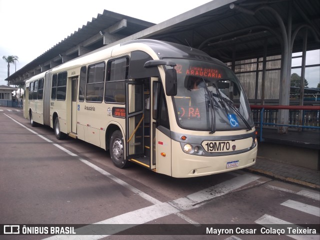 Araucária Transportes Coletivos 19M70 na cidade de Araucária, Paraná, Brasil, por Mayron Cesar  Colaço Teixeira. Número da foto: #9638853.