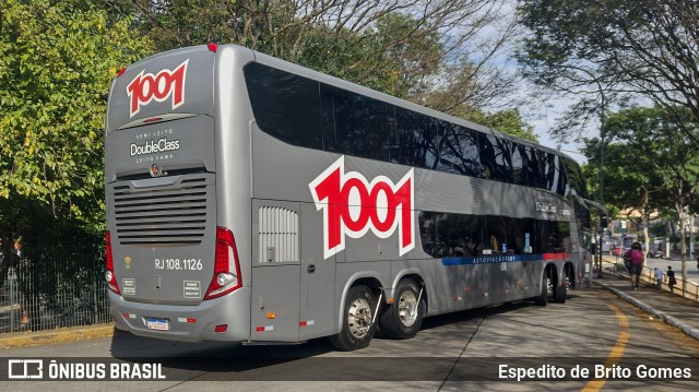Auto Viação 1001 RJ 108.1126 na cidade de São Paulo, São Paulo, Brasil, por Espedito de Brito Gomes. Número da foto: #9638390.