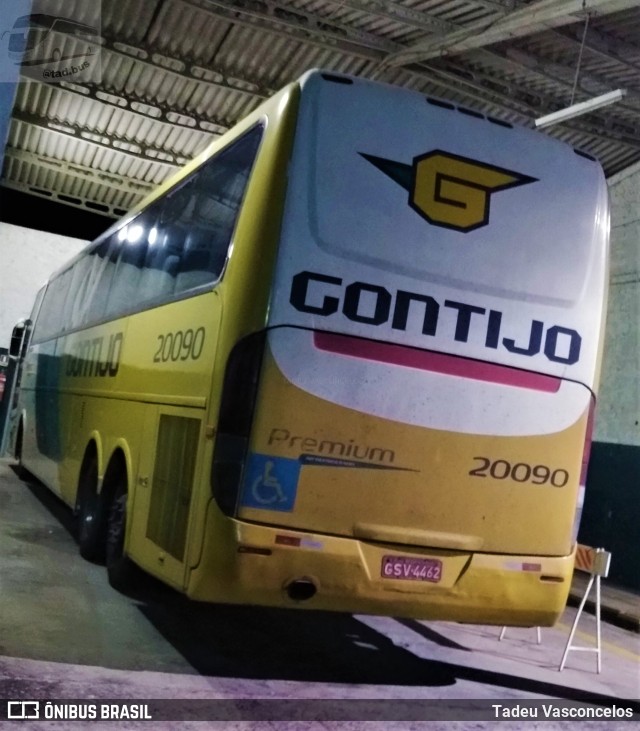 Empresa Gontijo de Transportes 20090 na cidade de São Mateus, Espírito Santo, Brasil, por Tadeu Vasconcelos. Número da foto: #9641100.