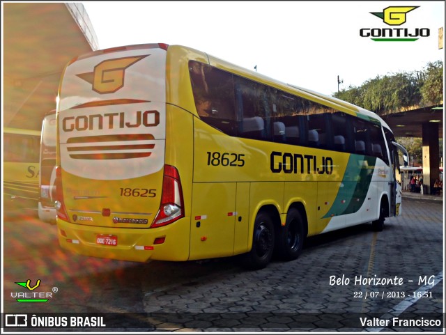 Empresa Gontijo de Transportes 18625 na cidade de Belo Horizonte, Minas Gerais, Brasil, por Valter Francisco. Número da foto: #9641502.