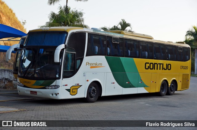 Empresa Gontijo de Transportes 17020 na cidade de Paraíba do Sul, Rio de Janeiro, Brasil, por Flavio Rodrigues Silva. Número da foto: #9641397.