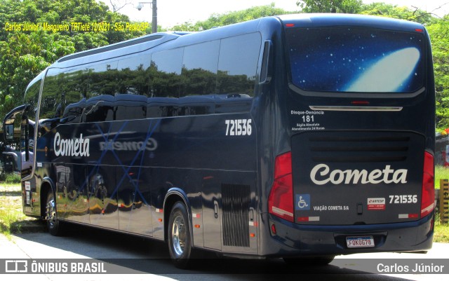 Viação Cometa 721536 na cidade de São Paulo, São Paulo, Brasil, por Carlos Júnior. Número da foto: #9640945.