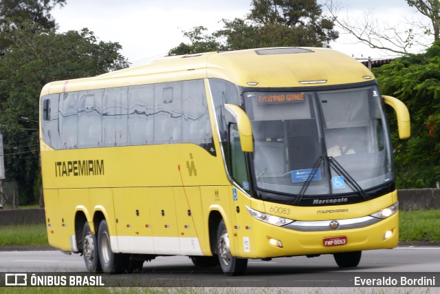 Viação Itapemirim 60083 na cidade de Caçapava, São Paulo, Brasil, por Everaldo Bordini. Número da foto: #9639048.