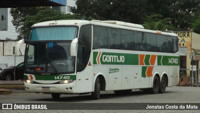 Empresa Gontijo de Transportes 14740 na cidade de Coronel Fabriciano, Minas Gerais, Brasil, por Jonatas Costa da Mata. ID da foto: 9640302.