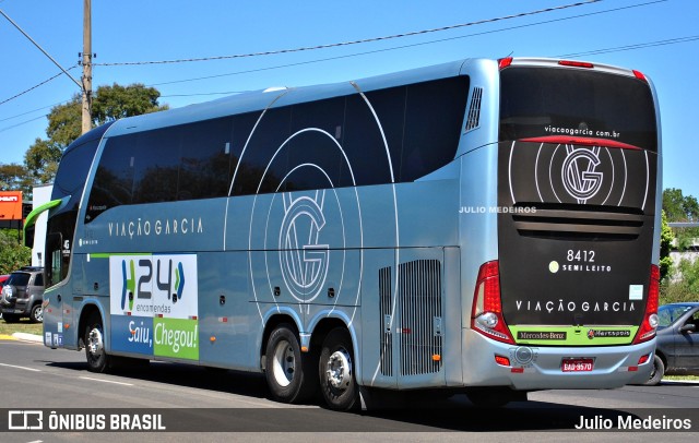 Viação Garcia 8412 na cidade de Holambra, São Paulo, Brasil, por Julio Medeiros. Número da foto: #10434924.