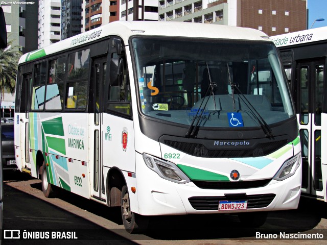 TCCC - Transporte Coletivo Cidade Canção 6922 na cidade de Maringá, Paraná, Brasil, por Bruno Nascimento. ID da foto: 10434291.