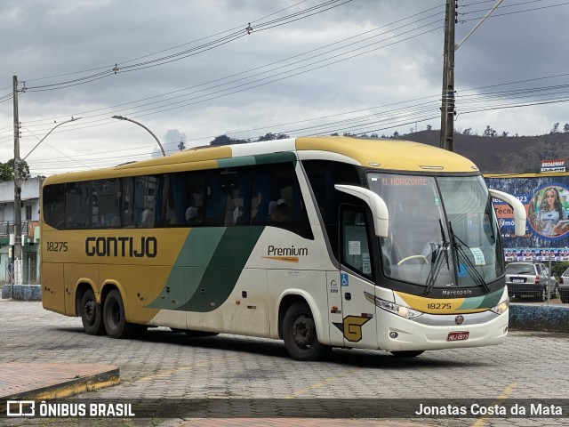 Empresa Gontijo de Transportes 18275 na cidade de Coronel Fabriciano, Minas Gerais, Brasil, por Jonatas Costa da Mata. ID da foto: 10435086.