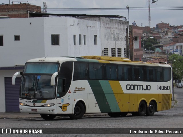 Empresa Gontijo de Transportes 14060 na cidade de Caruaru, Pernambuco, Brasil, por Lenilson da Silva Pessoa. ID da foto: 10434416.