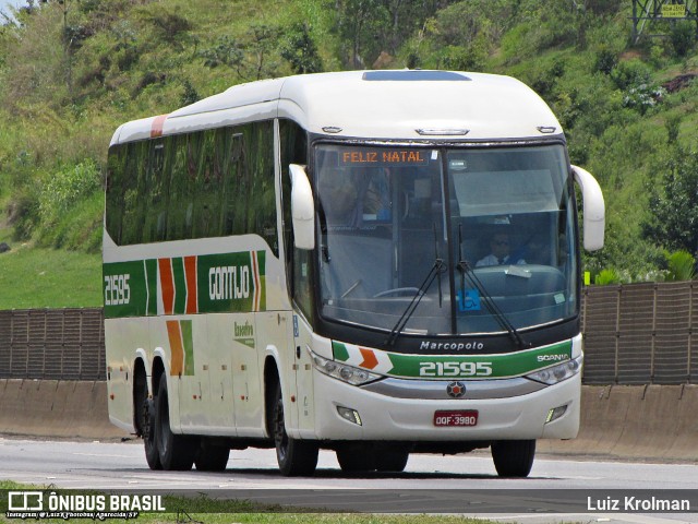 Empresa Gontijo de Transportes 21595 na cidade de Aparecida, São Paulo, Brasil, por Luiz Krolman. ID da foto: 10436399.