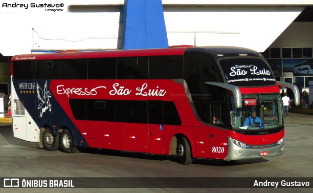 Expresso São Luiz 8020 na cidade de Goiânia, Goiás, Brasil, por Andrey Gustavo. Número da foto: #10436526.
