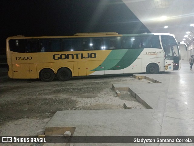 Empresa Gontijo de Transportes 17330 na cidade de Propriá, Sergipe, Brasil, por Gladyston Santana Correia. ID da foto: 10466081.