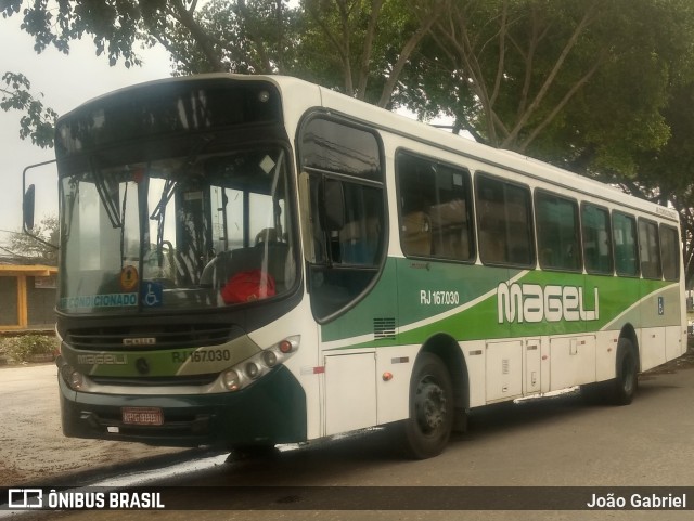 Transportes Mageli RJ 167.030 na cidade de São João de Meriti, Rio de Janeiro, Brasil, por João Gabriel. Número da foto: #10465769.
