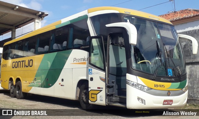 Empresa Gontijo de Transportes 18415 na cidade de Fortaleza, Ceará, Brasil, por Alisson Wesley. Número da foto: #10465512.