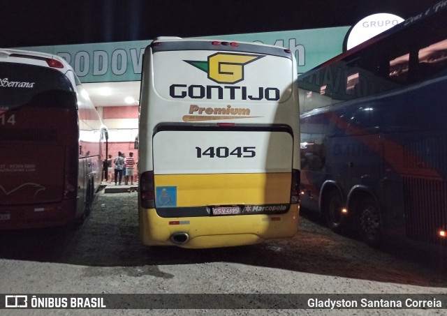 Empresa Gontijo de Transportes 14045 na cidade de Propriá, Sergipe, Brasil, por Gladyston Santana Correia. ID da foto: 10466200.