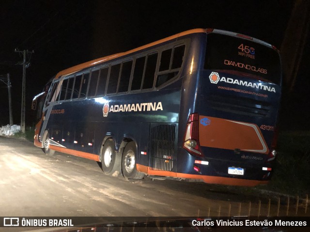 Expresso Adamantina 431311 na cidade de Osvaldo Cruz, São Paulo, Brasil, por Carlos Vinicius Estevão Menezes. ID da foto: 10463994.