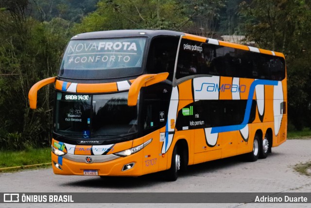 Viação Sampaio 13107 na cidade de Petrópolis, Rio de Janeiro, Brasil, por Adriano Duarte. Número da foto: #10466577.