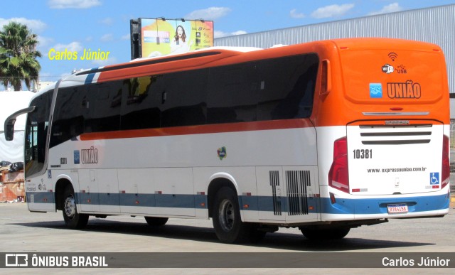 Expresso União 10381 na cidade de Goiânia, Goiás, Brasil, por Carlos Júnior. Número da foto: #10468645.
