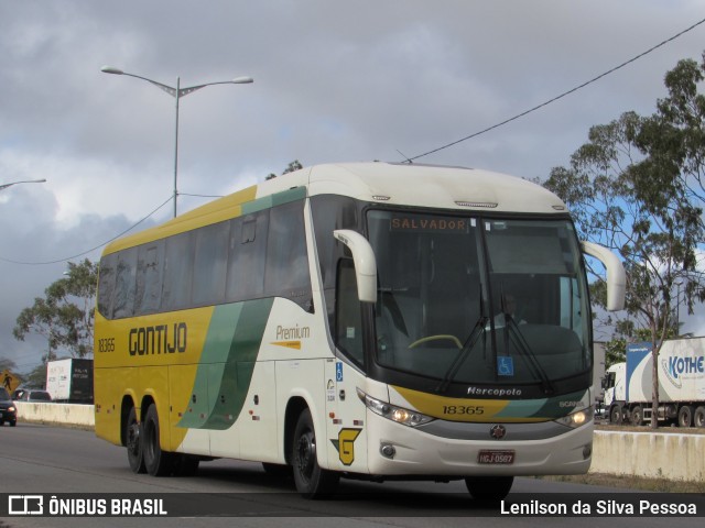 Empresa Gontijo de Transportes 18365 na cidade de Caruaru, Pernambuco, Brasil, por Lenilson da Silva Pessoa. ID da foto: 10467295.