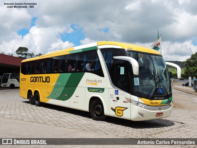 Empresa Gontijo de Transportes 19270 na cidade de João Monlevade, Minas Gerais, Brasil, por Antonio Carlos Fernandes. Número da foto: #10467596.