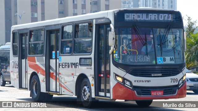 Viação Fervima 709 na cidade de Taboão da Serra, São Paulo, Brasil, por Murilo da Silva. Número da foto: #10466540.
