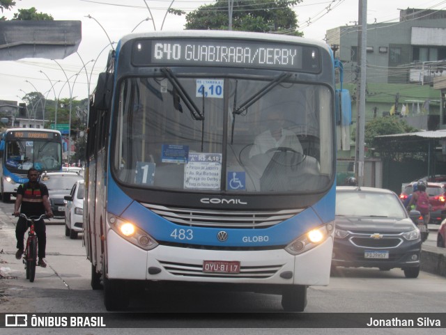 Transportadora Globo 483 na cidade de Recife, Pernambuco, Brasil, por Jonathan Silva. Número da foto: #10466670.