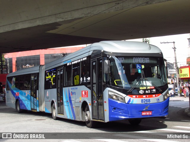 Next Mobilidade - ABC Sistema de Transporte 8268 na cidade de Santo André, São Paulo, Brasil, por Michel Sc. ID da foto: 10471255.