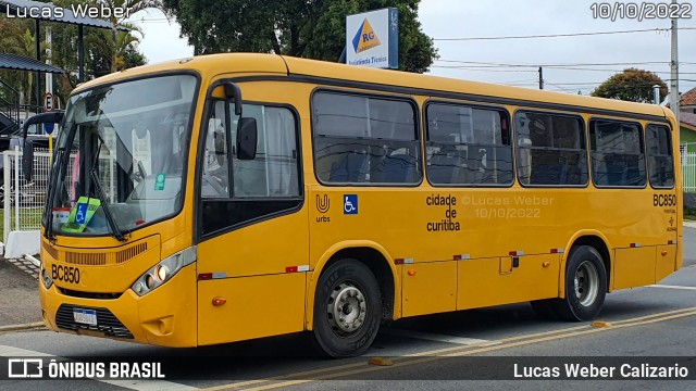 Transporte Coletivo Glória BC850 na cidade de Curitiba, Paraná, Brasil, por Lucas Weber Calizario. ID da foto: 10471953.