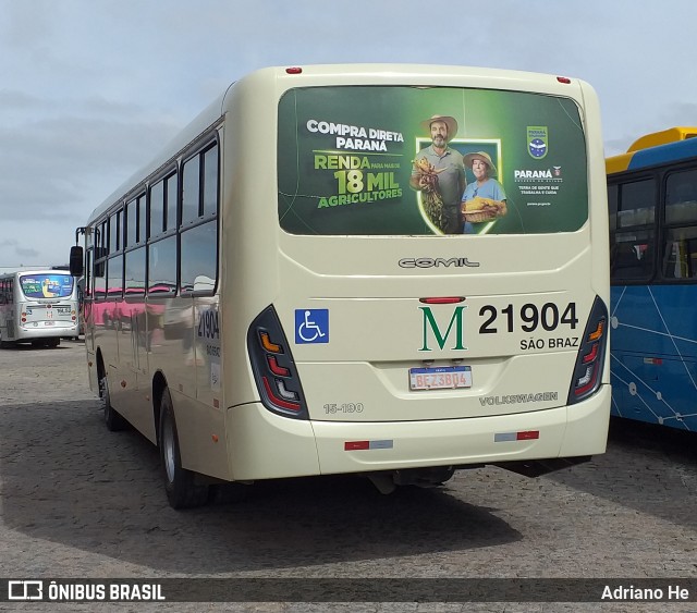 Auto Viação São Braz 21904 na cidade de Curitiba, Paraná, Brasil, por Adriano He. ID da foto: 10469849.