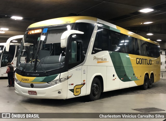 Empresa Gontijo de Transportes 21280 na cidade de Belo Horizonte, Minas Gerais, Brasil, por Charlestom Vinicius Carvalho Silva. Número da foto: #10470879.