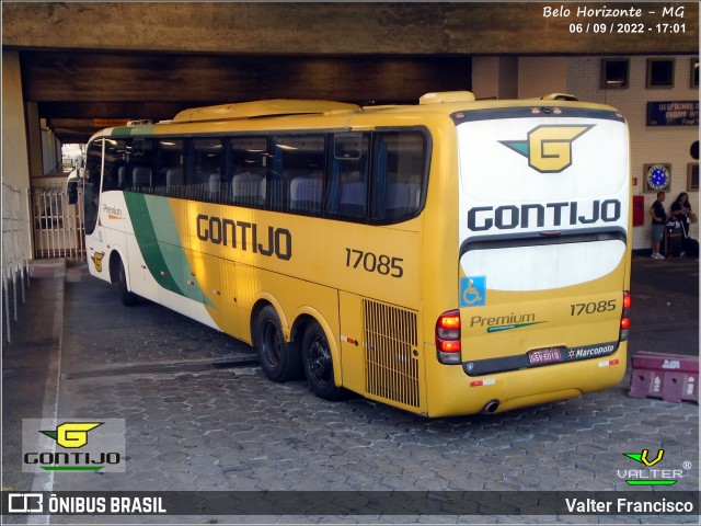 Empresa Gontijo de Transportes 17085 na cidade de Belo Horizonte, Minas Gerais, Brasil, por Valter Francisco. ID da foto: 10468750.