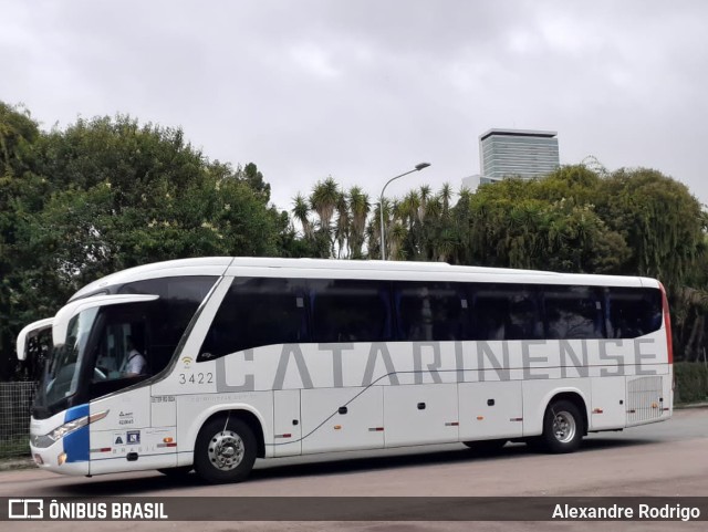 Auto Viação Catarinense 3422 na cidade de Curitiba, Paraná, Brasil, por Alexandre Rodrigo. ID da foto: 10469066.