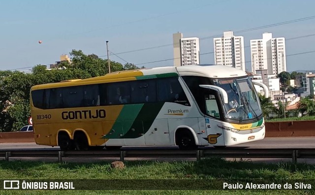 Empresa Gontijo de Transportes 18340 na cidade de Betim, Minas Gerais, Brasil, por Paulo Alexandre da Silva. ID da foto: 10469807.