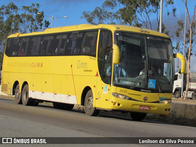 Viação Itapemirim 8635 na cidade de Caruaru, Pernambuco, Brasil, por Lenilson da Silva Pessoa. ID da foto: 10468974.