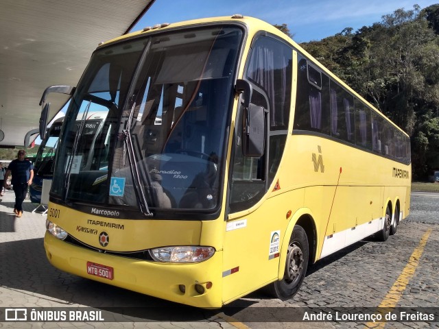 Viação Itapemirim 5001 na cidade de Manhuaçu, Minas Gerais, Brasil, por André Lourenço de Freitas. Número da foto: #10469521.