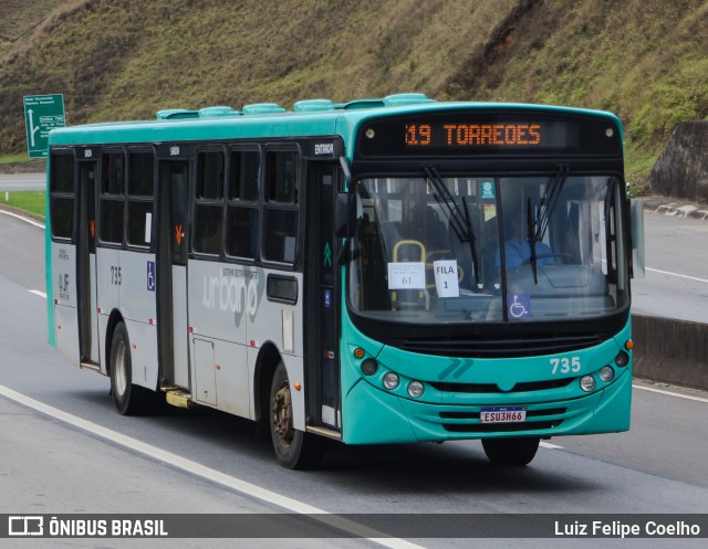 TUSMIL - Transporte Urbano São Miguel 735 na cidade de Juiz de Fora, Minas Gerais, Brasil, por Luiz Felipe Coelho. ID da foto: 10471487.