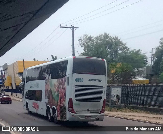 Eucatur - Empresa União Cascavel de Transportes e Turismo 4850 na cidade de Manaus, Amazonas, Brasil, por Bus de Manaus AM. ID da foto: 10471019.