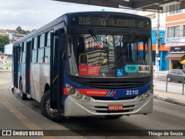 Viação Cidade de Caieiras 22.112 na cidade de Franco da Rocha, São Paulo, Brasil, por Thiago de Souza. Número da foto: #10472154.