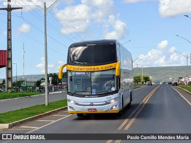RodeRotas - Rotas de Viação do Triângulo 1510 na cidade de Caldas Novas, Goiás, Brasil, por Paulo Camillo Mendes Maria. Número da foto: #10472514.