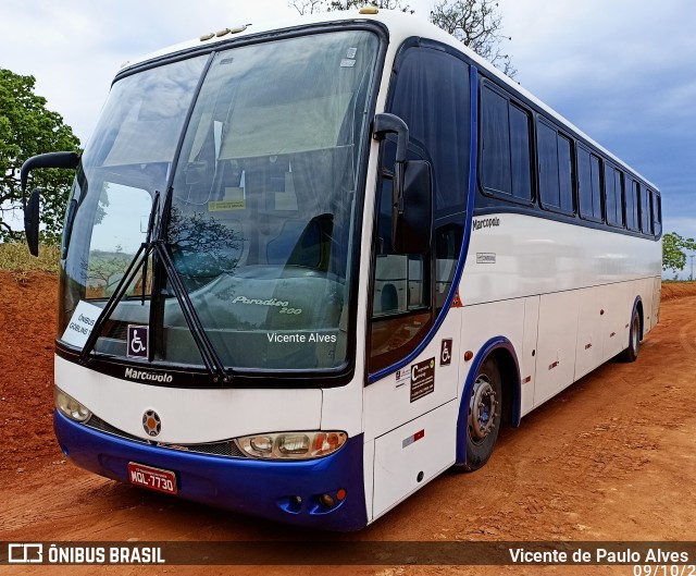 Ônibus Particulares 7730 na cidade de Lagoa Santa, Minas Gerais, Brasil, por Vicente de Paulo Alves. ID da foto: 10473458.