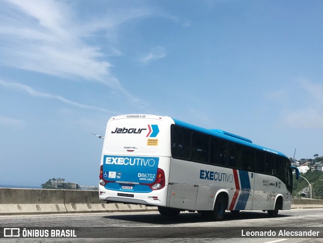 Auto Viação Jabour D86702 na cidade de Rio de Janeiro, Rio de Janeiro, Brasil, por Leonardo Alecsander. ID da foto: 10473339.