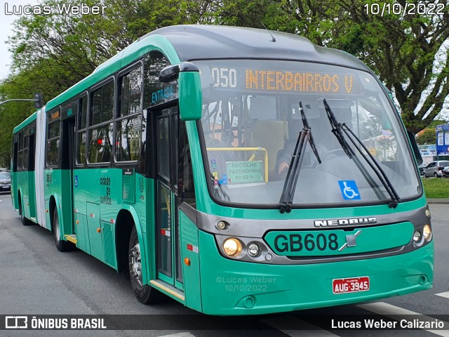 Viação Cidade Sorriso GB608 na cidade de Curitiba, Paraná, Brasil, por Lucas Weber Calizario. ID da foto: 10471984.