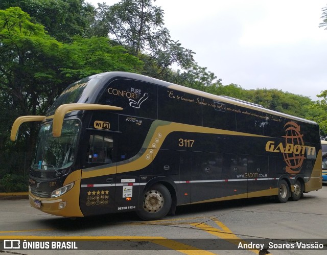 Auto Viação Gadotti 3117 na cidade de São Paulo, São Paulo, Brasil, por Andrey  Soares Vassão. Número da foto: #10474297.