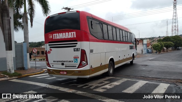 Expresso Itamarati 6387 na cidade de Estrela d`Oeste, São Paulo, Brasil, por João Vitor Pereira. ID da foto: 10475107.