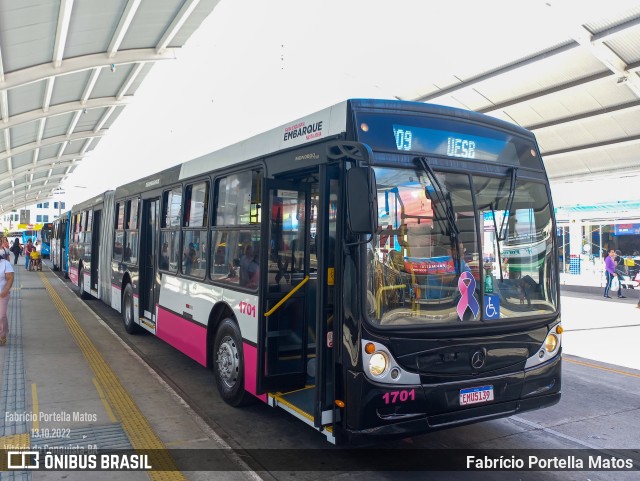 Viação Rosa Vitória da Conquista 1701 na cidade de Vitória da Conquista, Bahia, Brasil, por Fabrício Portella Matos. ID da foto: 10473482.